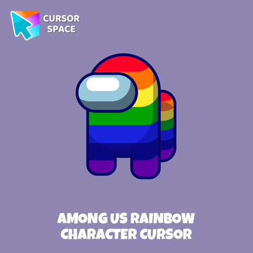 Among Us Rainbow Character cursor pointer cursor